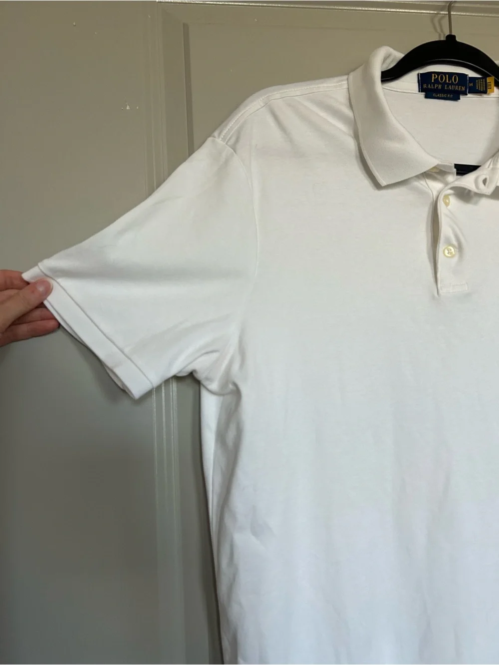 Ralph Lauren Polo Men's White Soft Touch Cotton Classic Fit Polo Shirt